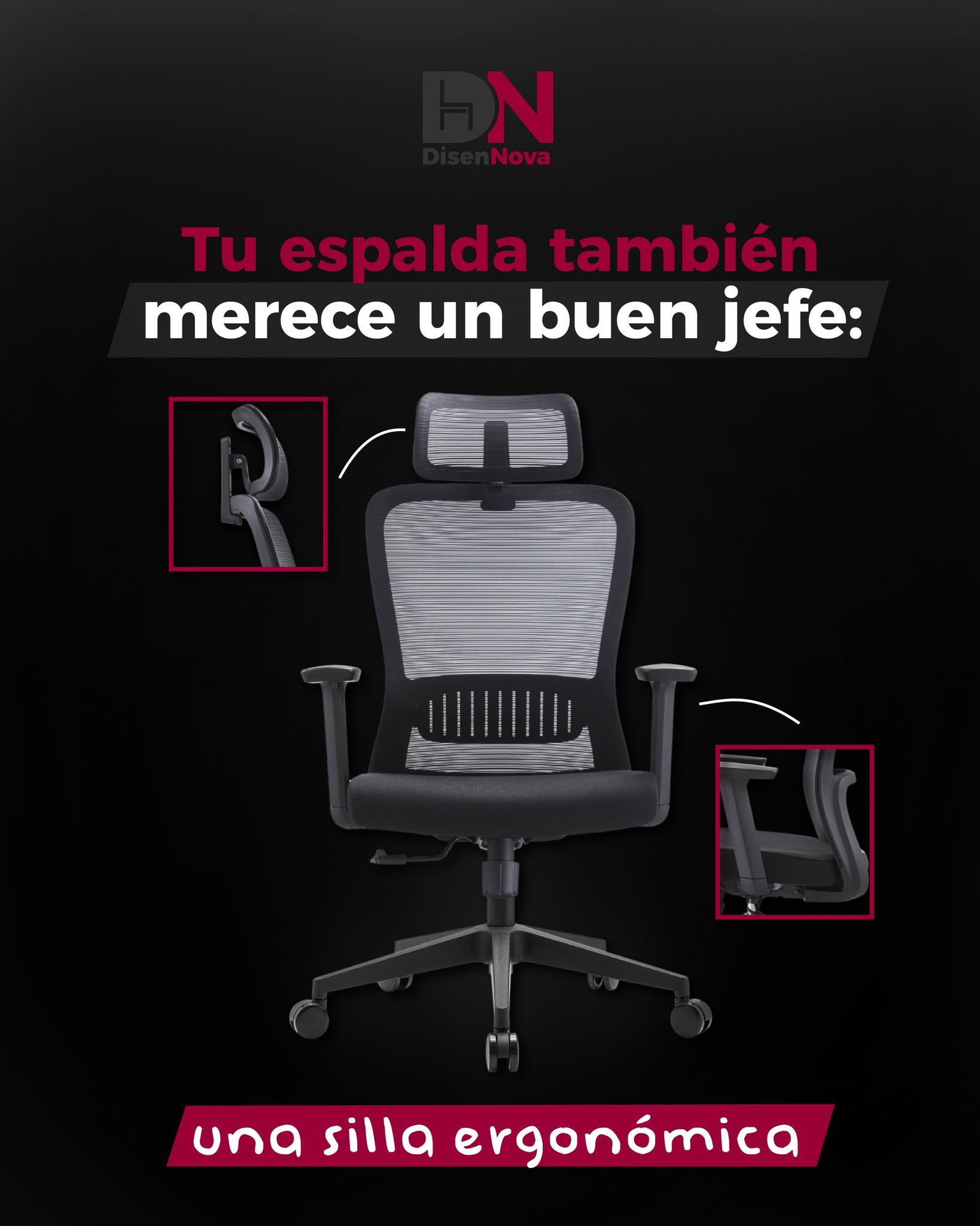 Ergonomic chair features